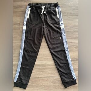 ZYIA Active Boys' Black Side Panel Joggers
